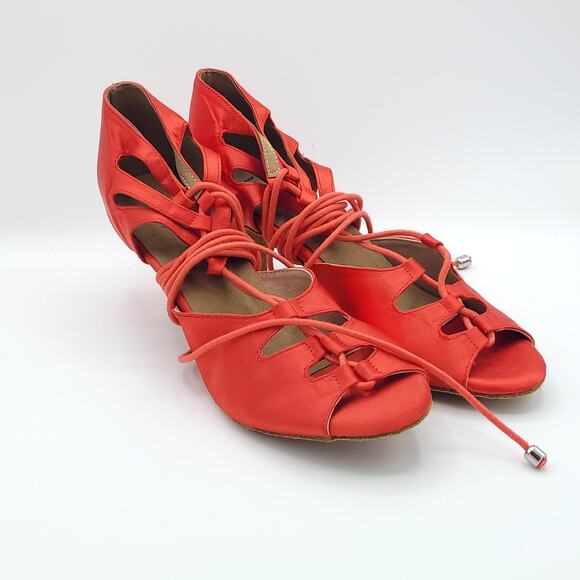 Burju dance red shoes women's size 11 - Picture 2 of 10